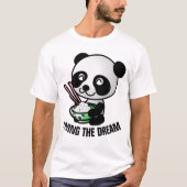 夢の生活 パンダベア 中国料理 Tシャツ (正面)