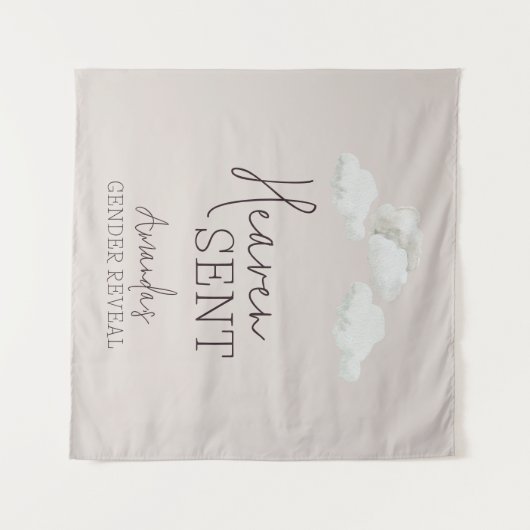 夢の男女兼用天国がジェンダーの暴露を送信 タペストリー (正面(横))