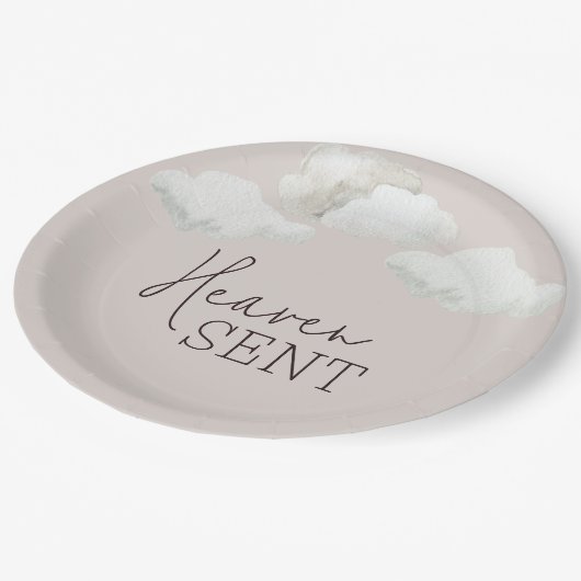 夢の男女兼用天国がジェンダーの暴露を送信 ペーパープレート (アングル)