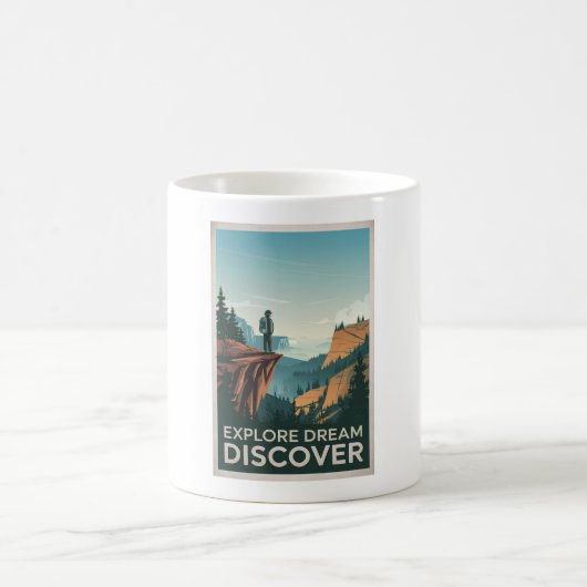 夢の発見を探索する コーヒーマグカップ (中央)