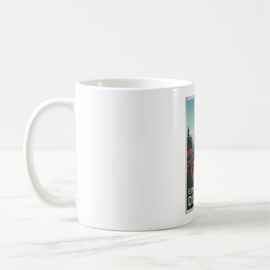 夢の発見を探索する コーヒーマグカップ (左)