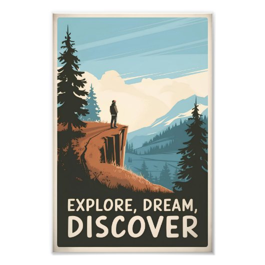 夢の発見を探索する フォトプリント            (正面)