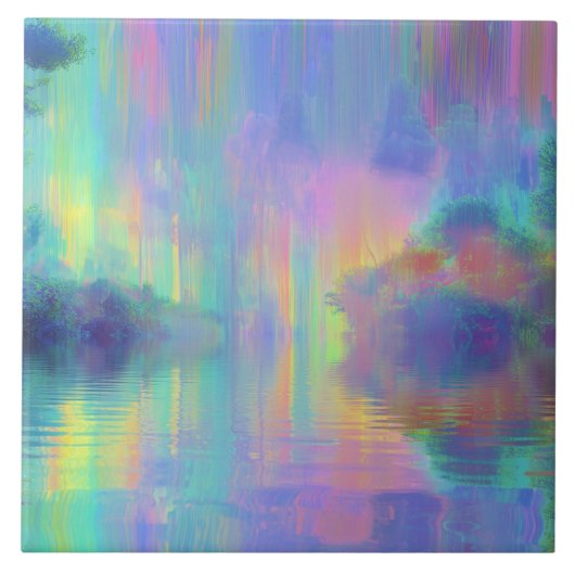 夢の白熱［赤熱］光を放つ光 タイル (正面)