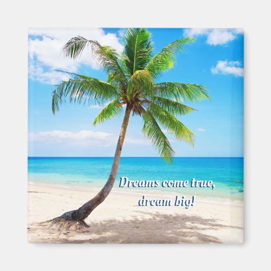 夢の真来の夢の大きい2インチスクエアマグネット マグネット (正面)