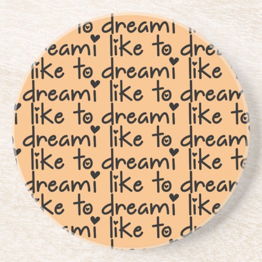 夢の砂岩のドリンク コースター (正面)