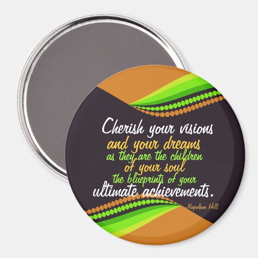 夢の磁石を大切に感動的する マグネット (正面/裏面)