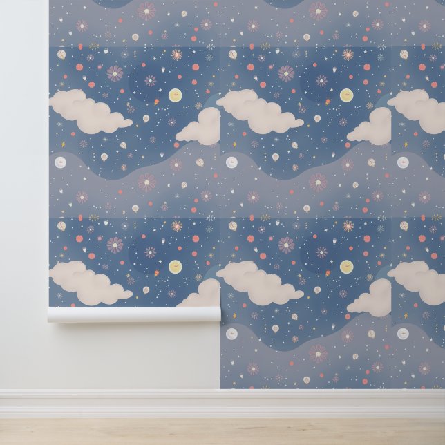 夢の空：夜お洒落開花 壁紙 (アプリケーション)