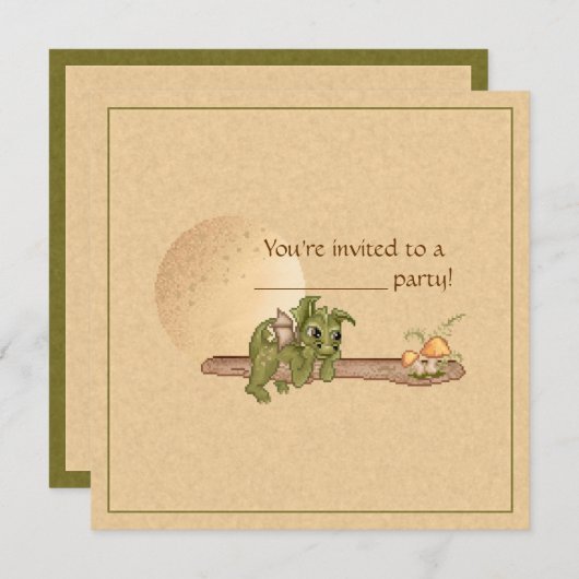 夢の竜 招待状 (正面/裏面)