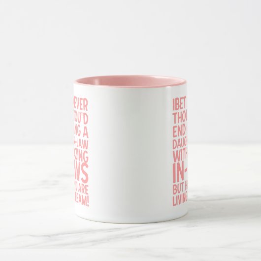 夢の義理の娘のおもしろい生活 マグカップ (中央)