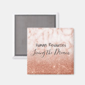 . .夢の職場に住む人材 マグネット (正面/裏面)