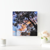 夢の自然サイケデリックビュー壁時計 スクエア壁時計 (ホーム)