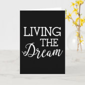 夢の良い生活を送る カード (黄色い花)