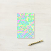 夢の色を書き込み文字のパタアートーン表現 ポストイット (デスク上)