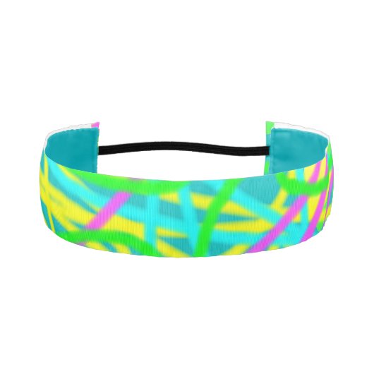 夢の色を書き込み文様を表現アート アスレチックヘッドバンド (正面)