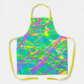 夢の色を書き込み文様を表現アート エプロン (正面)
