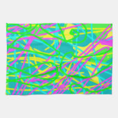 夢の色を書き込み文様を表現アート キッチンタオル (横)