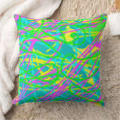 夢の色を書き込み文様を表現アート クッション (ブランケット)