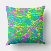 夢の色を書き込み文様を表現アート クッション (裏面)