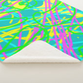 夢の色を書き込み文様を表現アート シェルパブランケット (3/4)