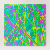 夢の色を書き込み文様を表現アート ジグソーパズル (横)