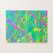 夢の色を書き込み文様を表現アート ジグソーパズル (横)