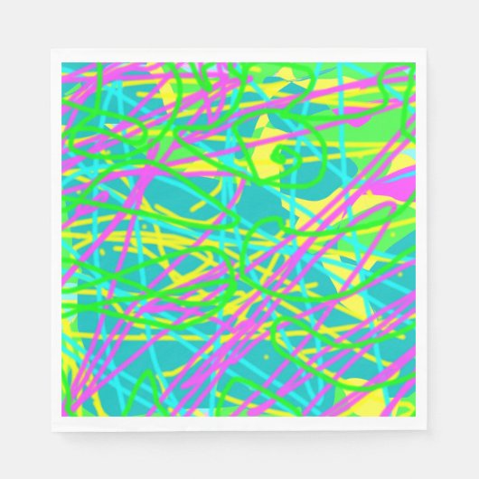 夢の色を書き込み文様を表現アート スタンダードランチョンナプキン (正面)