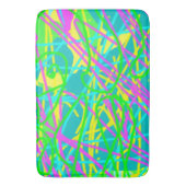 夢の色を書き込み文様を表現アート バスマット (正面縦)