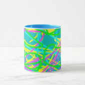 夢の色を書き込み文様を表現アート マグカップ (中央)