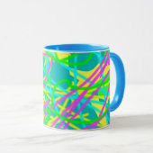 夢の色を書き込み文様を表現アート マグカップ (正面右)