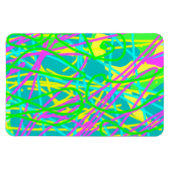 夢の色を書き込み文様を表現アート マグネット (横)