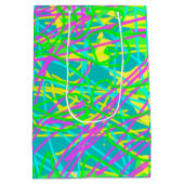 夢の色を書き込み文様を表現アート ミディアムペーパーバッグ (裏面)