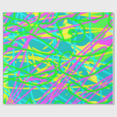 夢の色を書き込み文様を表現アート ラッピングペーパー (フラット)