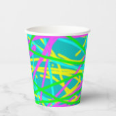 夢の色を書き込み文様を表現アート 紙コップ (正面)