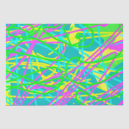 夢の色を書き込み文様を表現アート 薄葉紙