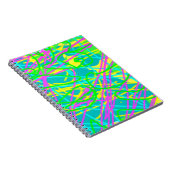 夢の色を書き込み筆跡のパターン表現 ノートブック (右側)