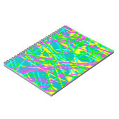 夢の色を書き込み筆跡のパターン表現 ノートブック (左側)