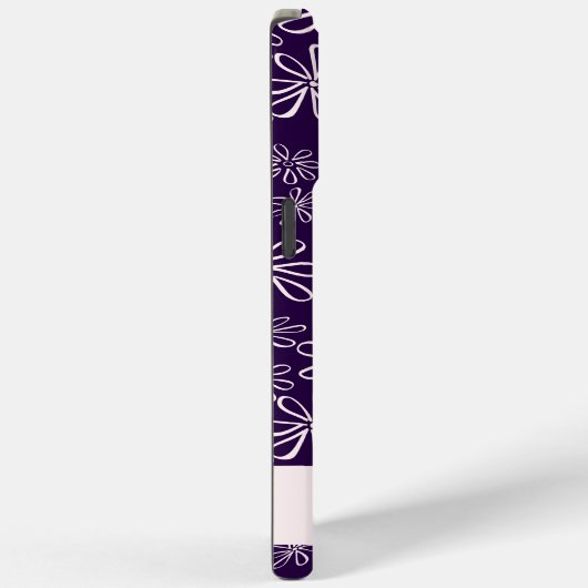 夢の花を咲かせる – 赤面紫の模様 Case-Mate iPhoneケース (裏面 / 右)