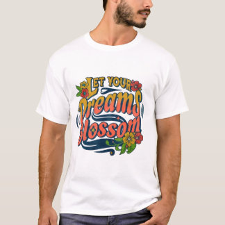 夢の花感動的咲き – Tシャツ