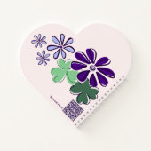 夢の花、植物学のドードル、QRコード ノートブック (裏面)