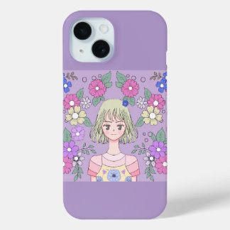 「夢の花」 iPhone 15ケース