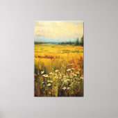 夢の草花キャンバスに油絵を描く キャンバスプリント (正面)