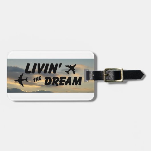 夢の荷札を持ち込む ラゲッジタグ (正面横)