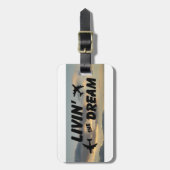 夢の荷札を持ち込む ラゲッジタグ (正面縦)