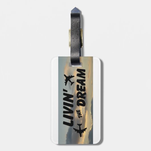 夢の荷札を持ち込む ラゲッジタグ (裏面縦)