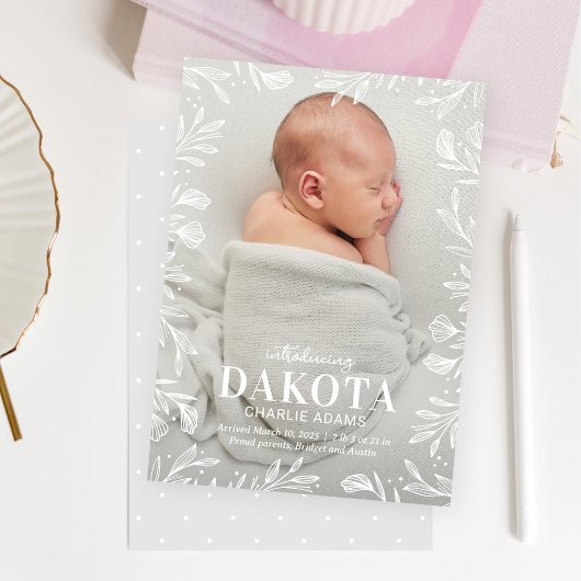 夢の葉モダンベビー誕生発表 シーズンカード