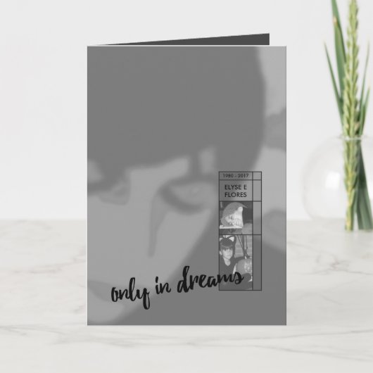 夢の葬儀の招待状 招待状 (正面)