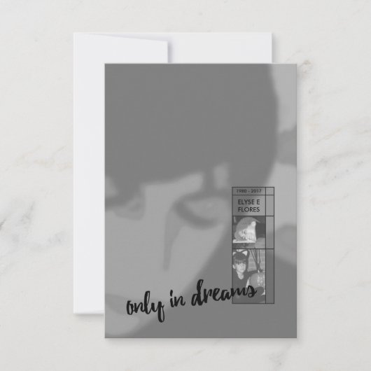 夢の葬儀招待状 招待状 (正面)