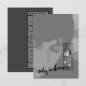 夢の葬儀招待状 招待状 (正面/裏面)