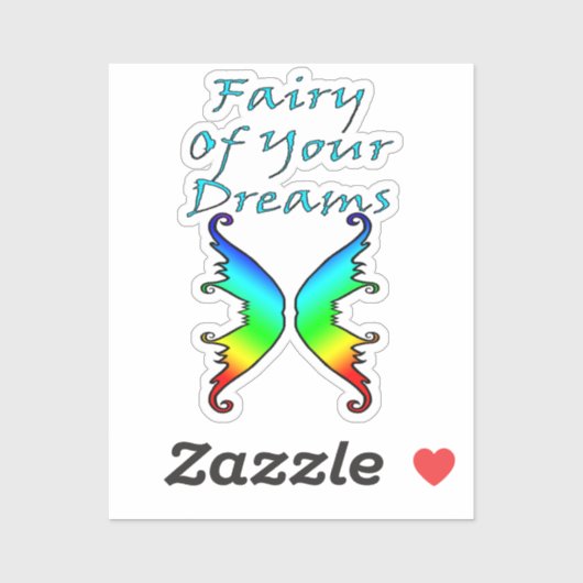 夢の虹の妖精 シール (シート)