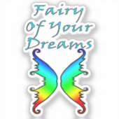 夢の虹の妖精 シール (正面)